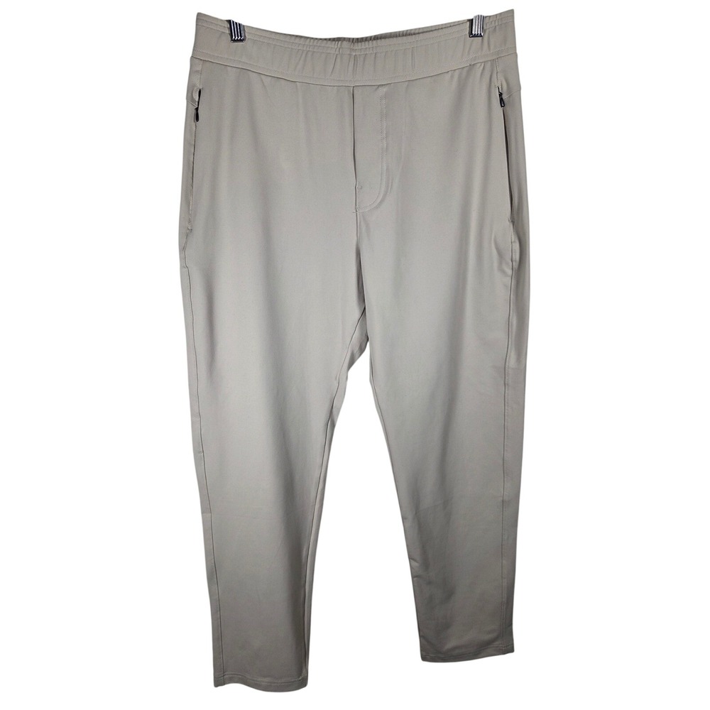 Public Rec All Day Every Day Pants Mens 34x32 Khaki Tan Jogger Tapered Chino